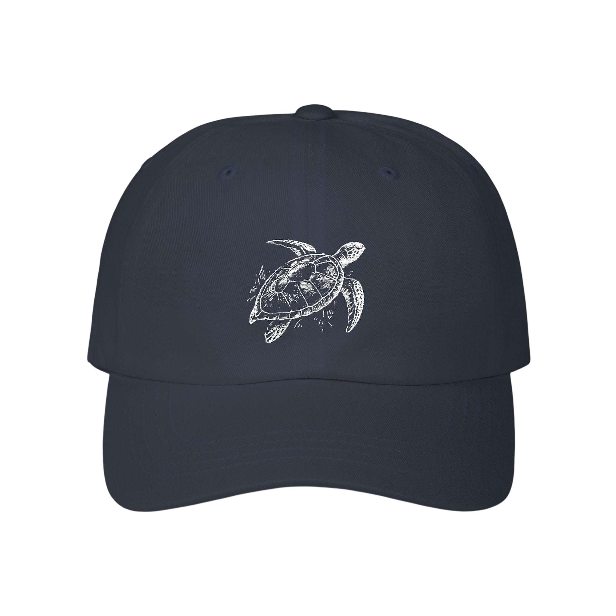 Sea Turtle Embroidered Dad Cap — Vintage Ocean Neighbor