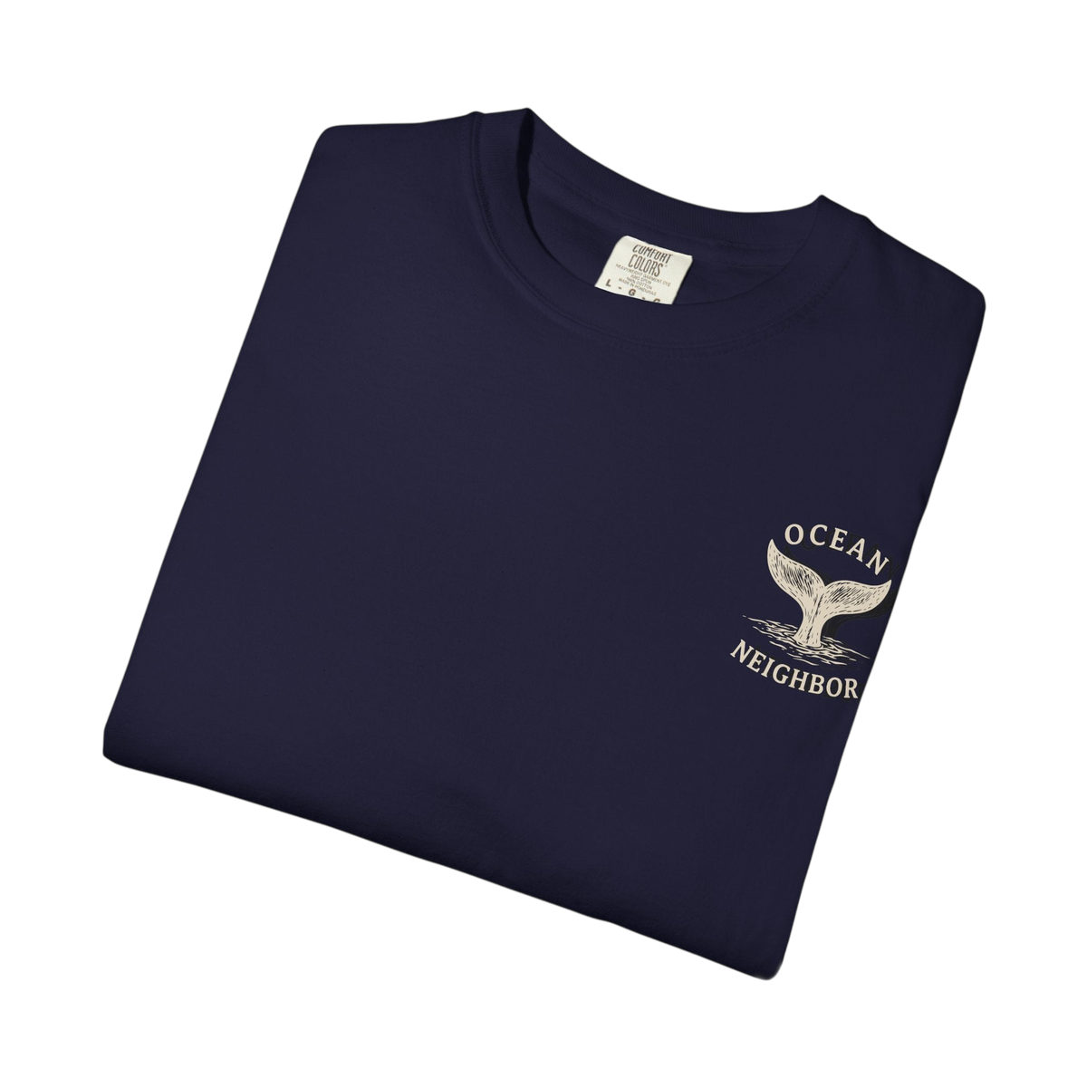 Ocean Neighbors Tan Graphic T-Shirt on Comfort Colors