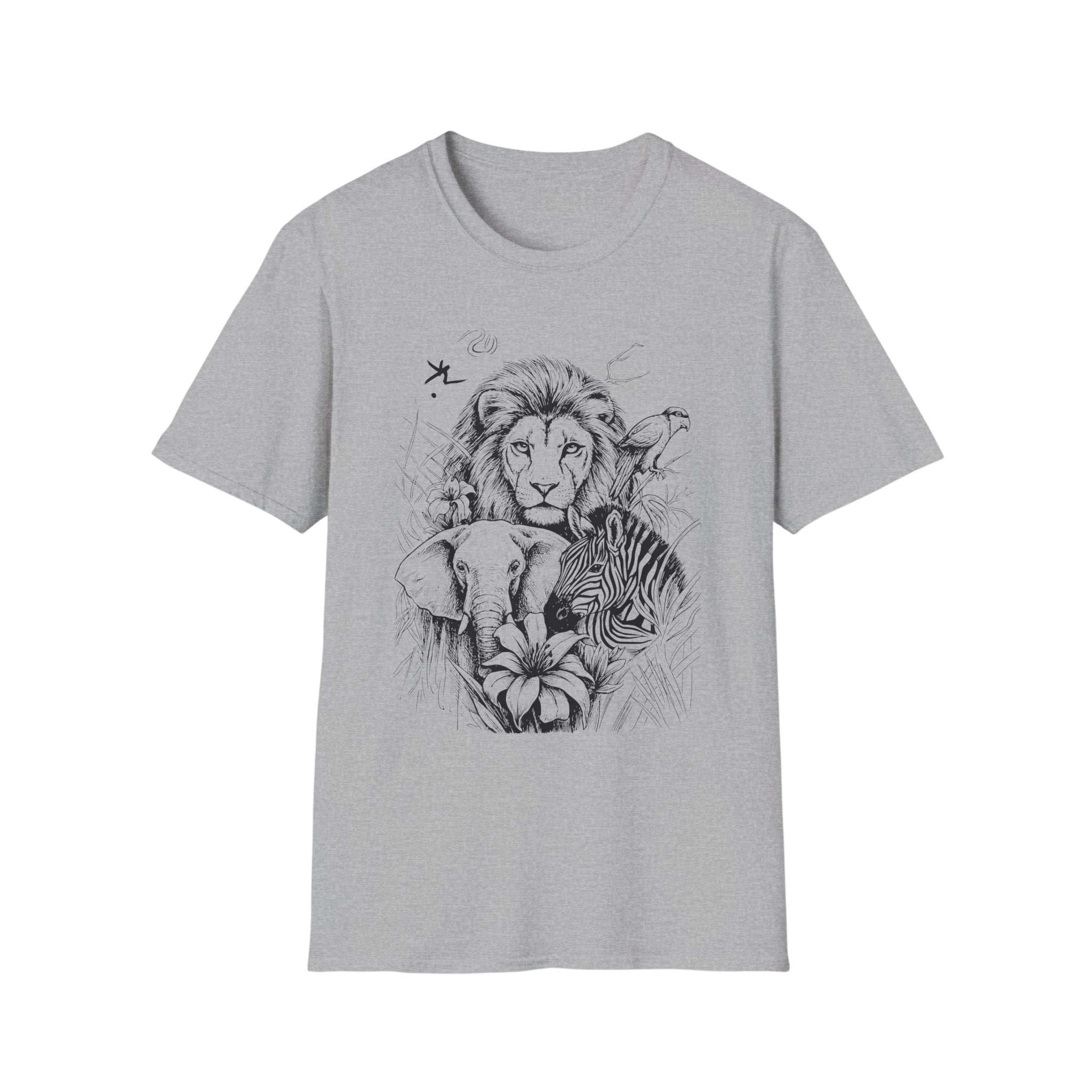 Safari Sketch T-Shirt — Wildlife Sketch Tee