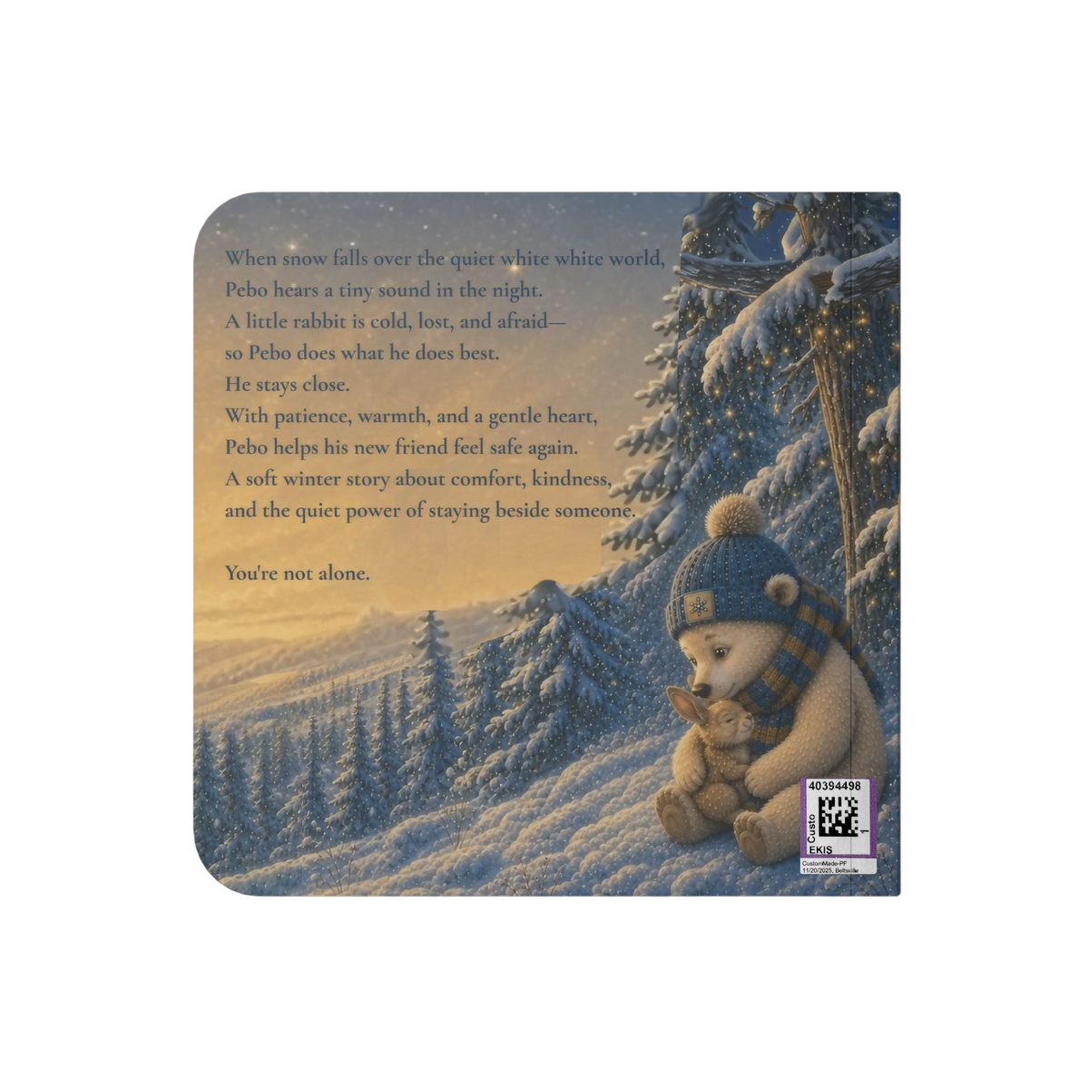 "Pebo and the Snowy Night" Storybook