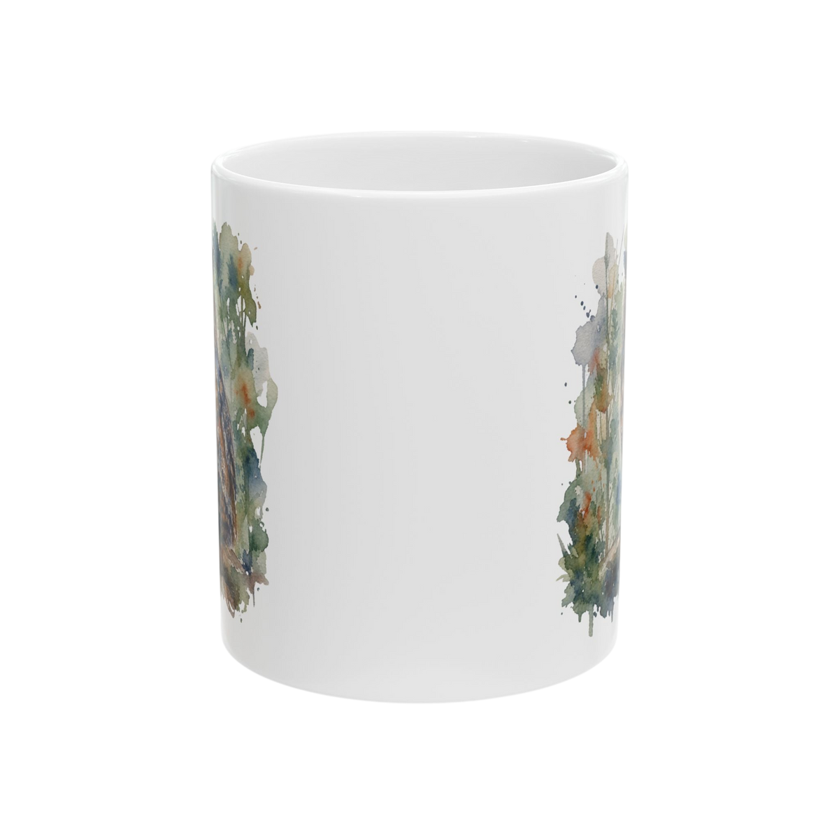 Watercolor Owl Ceramic Mug — Nature-Inspired Coffee Cup 11oz,