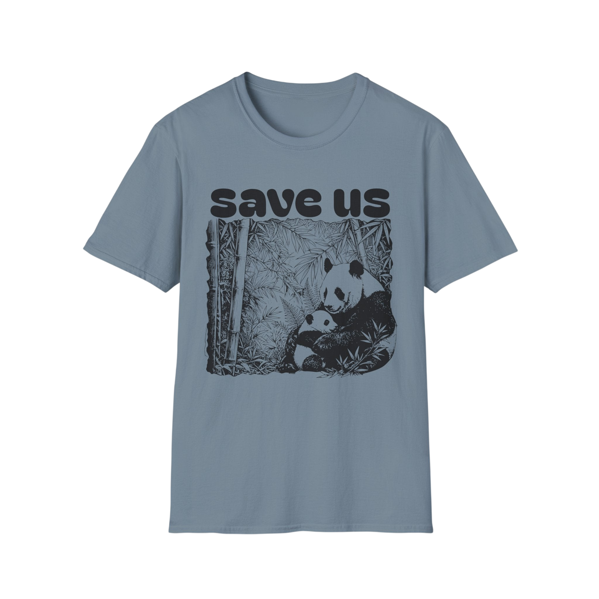 Save Us Panda Tee — Endangered Wildlife Conservation T-Shirt